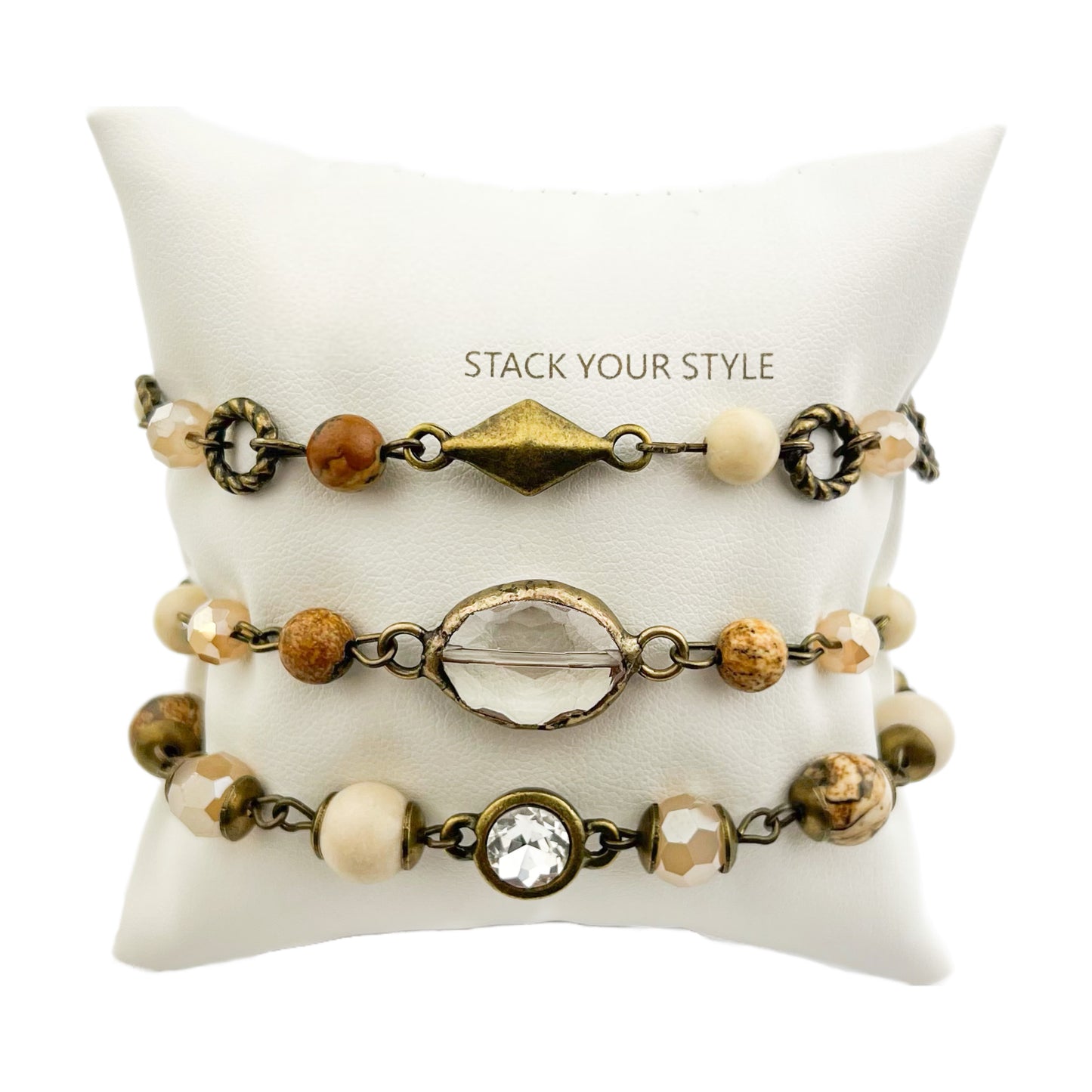 Dakota Sunrise Jasper Bracelet Set