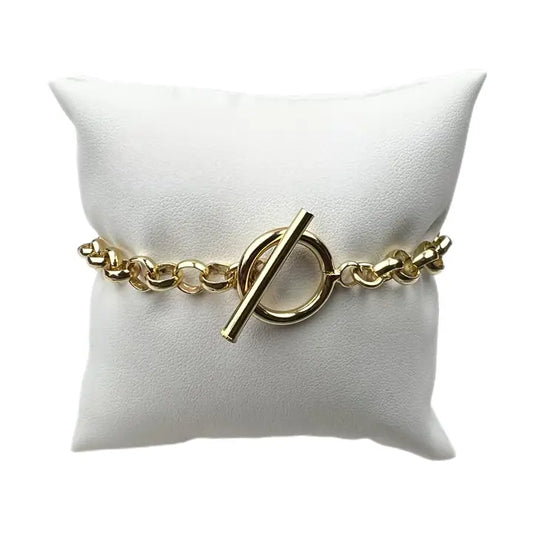 Link Chain Bracelet with Toggle (Case of 3)