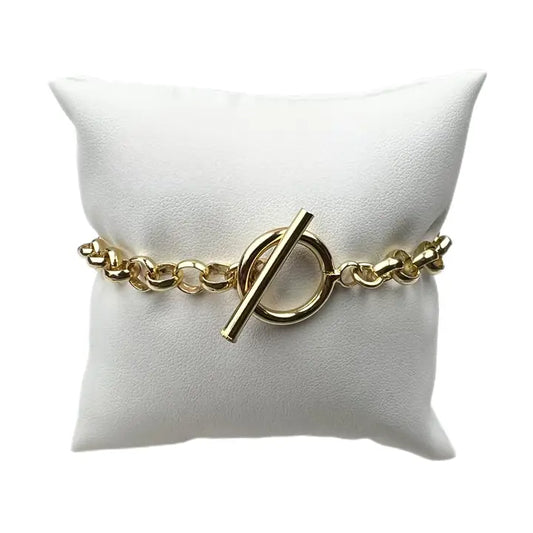 Link Chain Bracelet with Toggle