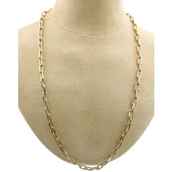 Mid Length Gold Chain Necklace