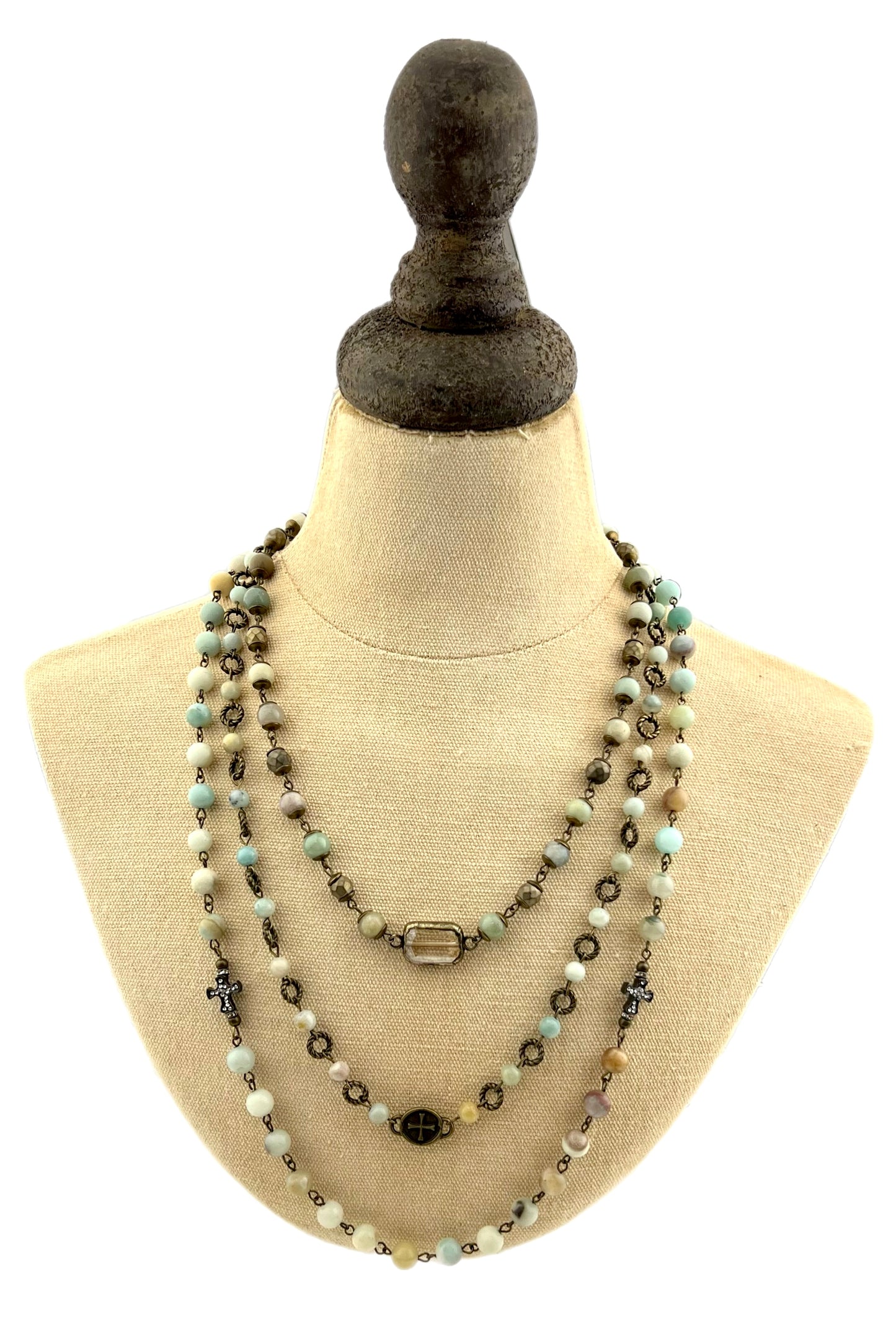 Boonie Amazonite Necklace Set