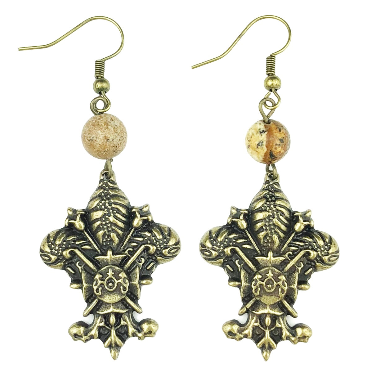 ER401 Picture Jasper Earring