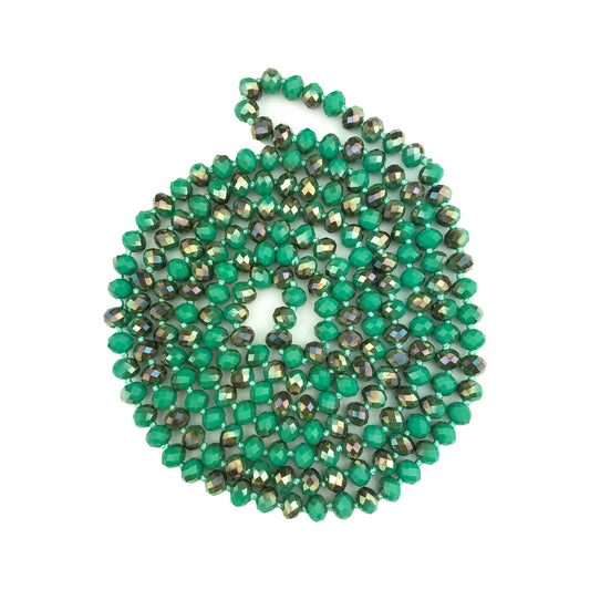 60" Hand Knotted Crystal Necklace (Case of 3)