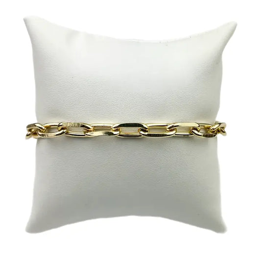 Gold Chain Bracelet/pave clasp (Case of 3)