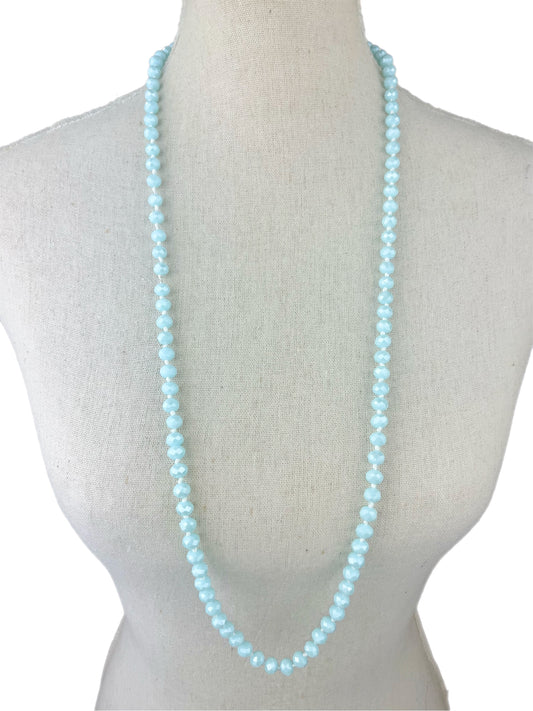 (Case of 3) 36" Hand Knotted Crystal Necklace