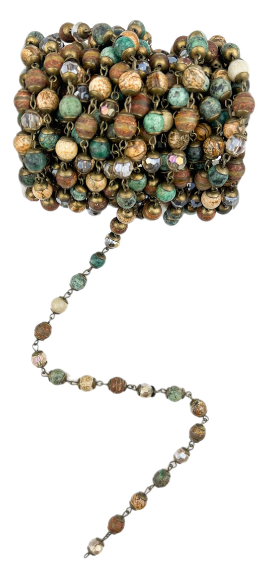 Savanna Jasper Bead Chain (1FT)