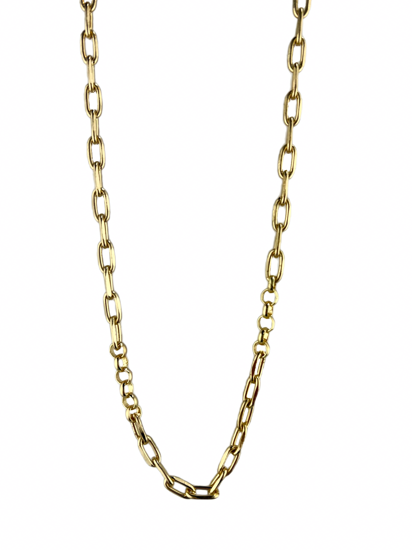 Designer Link Gold Necklace 18"