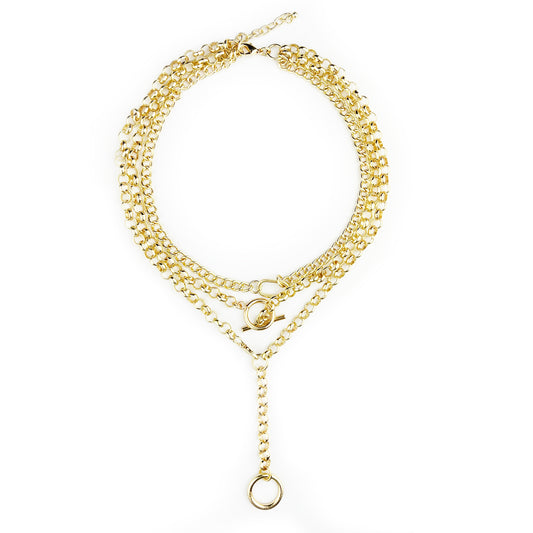 3 Layer Gold Necklace