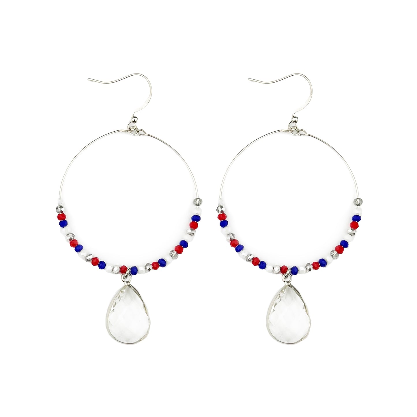 ER92 Round Earring with Teardrop