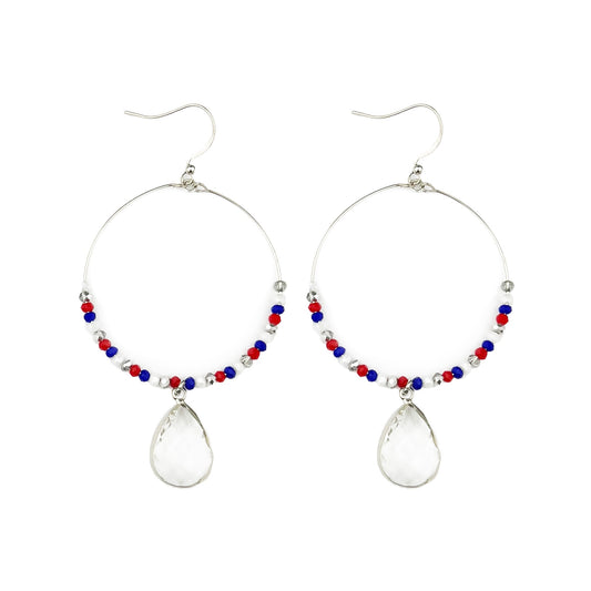 ER92 Round Earring with Teardrop