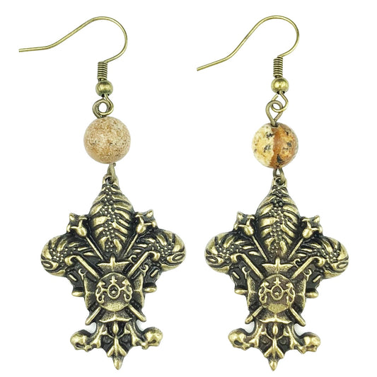 ER401 Picture Jasper Earring (Case of 3)