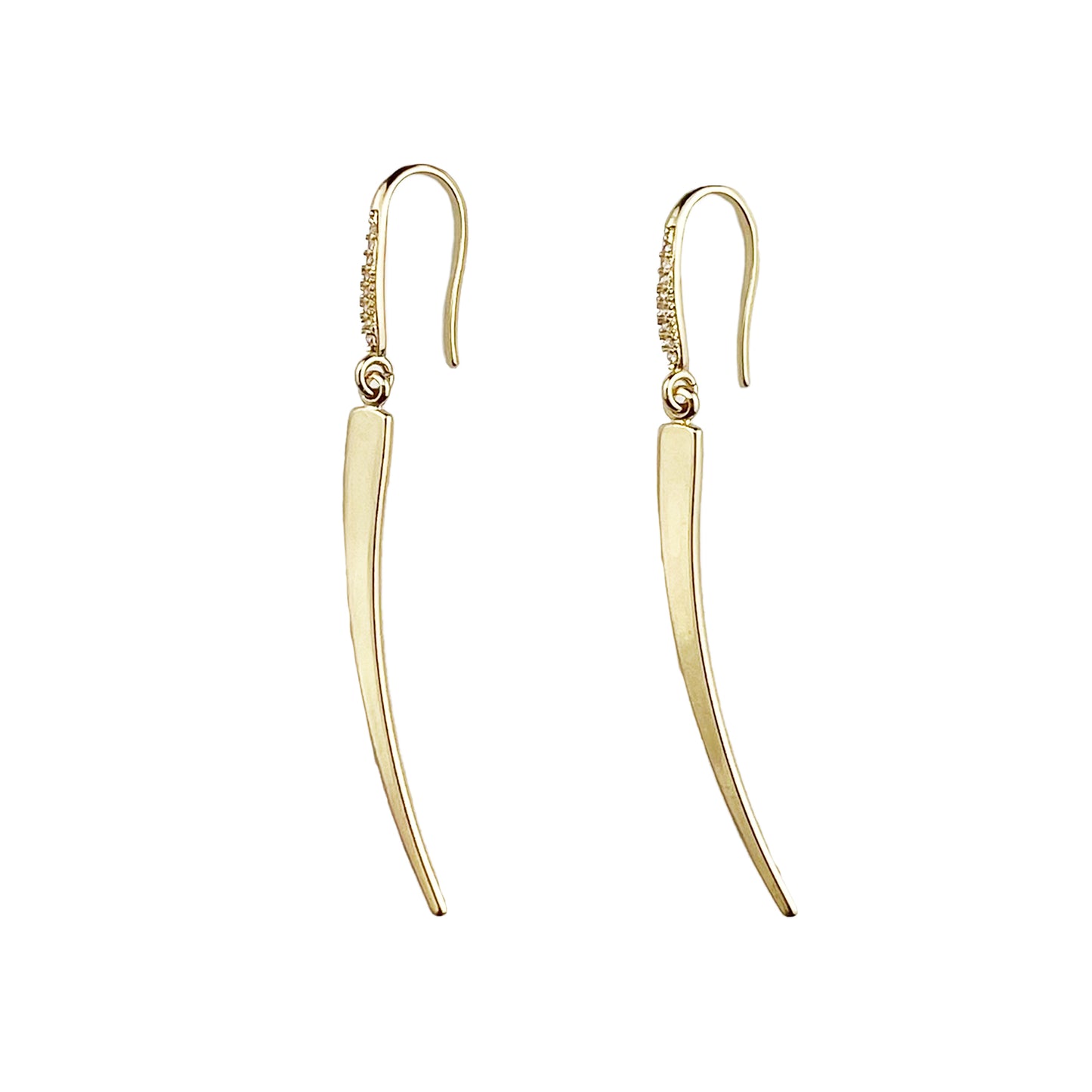 Gold Sword Earring