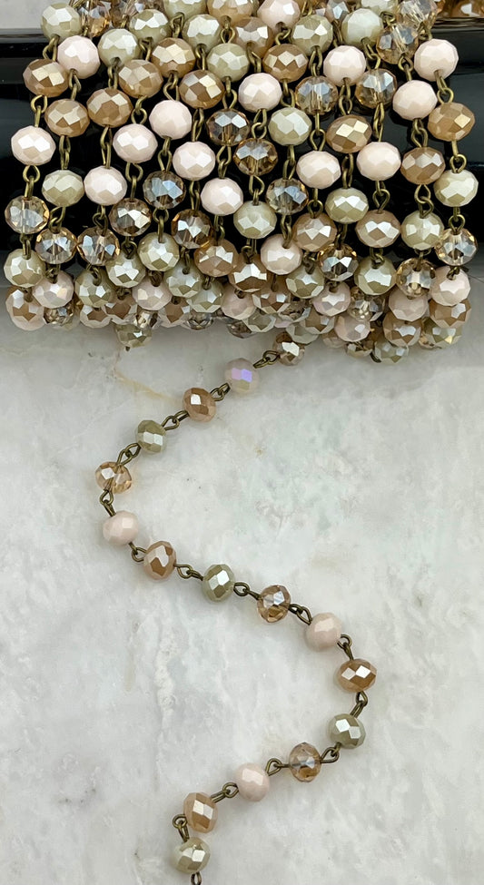 Champagne Honey Bead Chain (1FT)