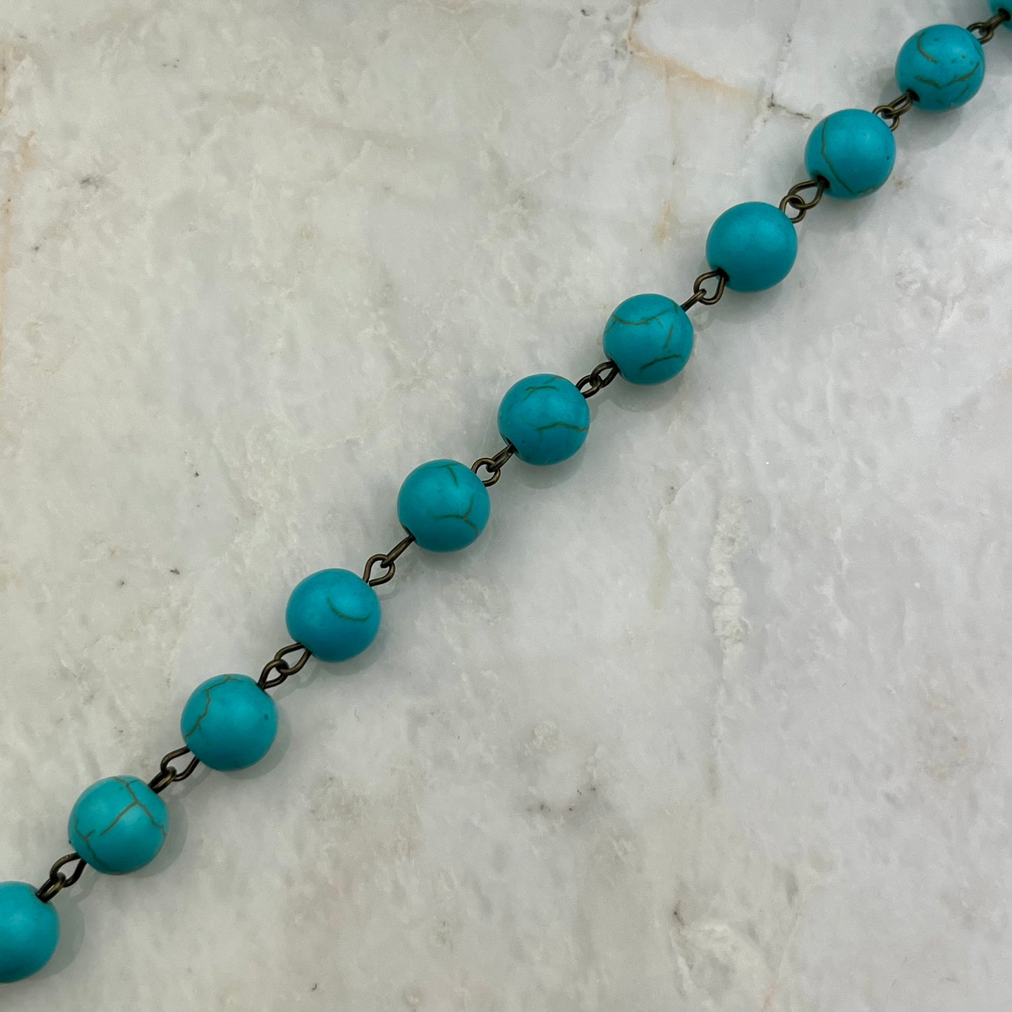 Turquoise Bead Chain (1FT)