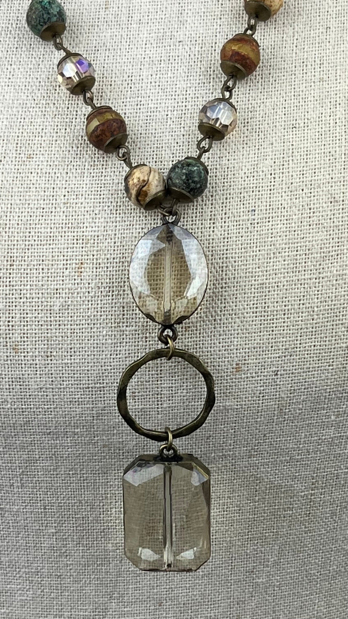 NE24431 Savanna Jasper Necklace